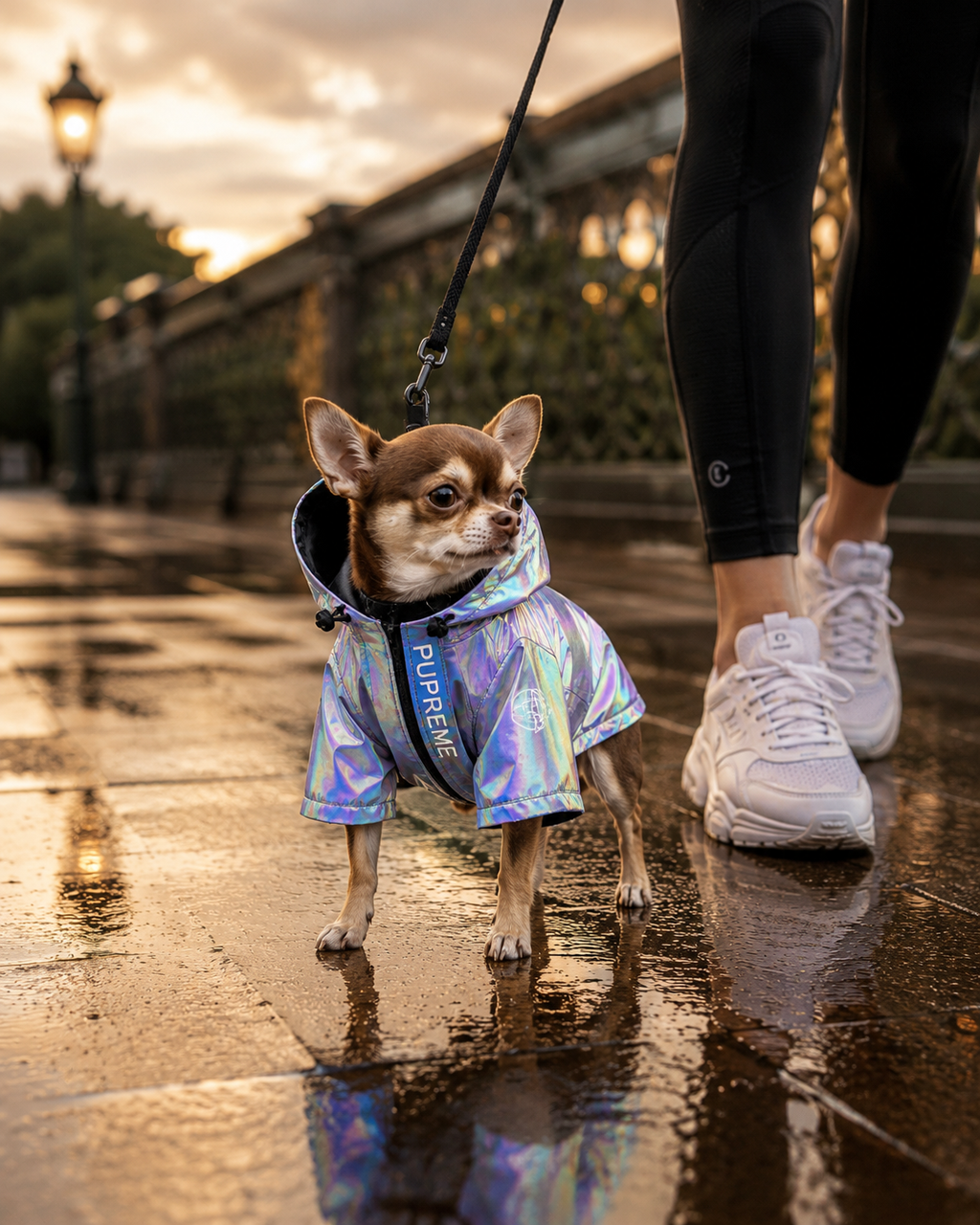 Aurora Reflective Dog Raincoat