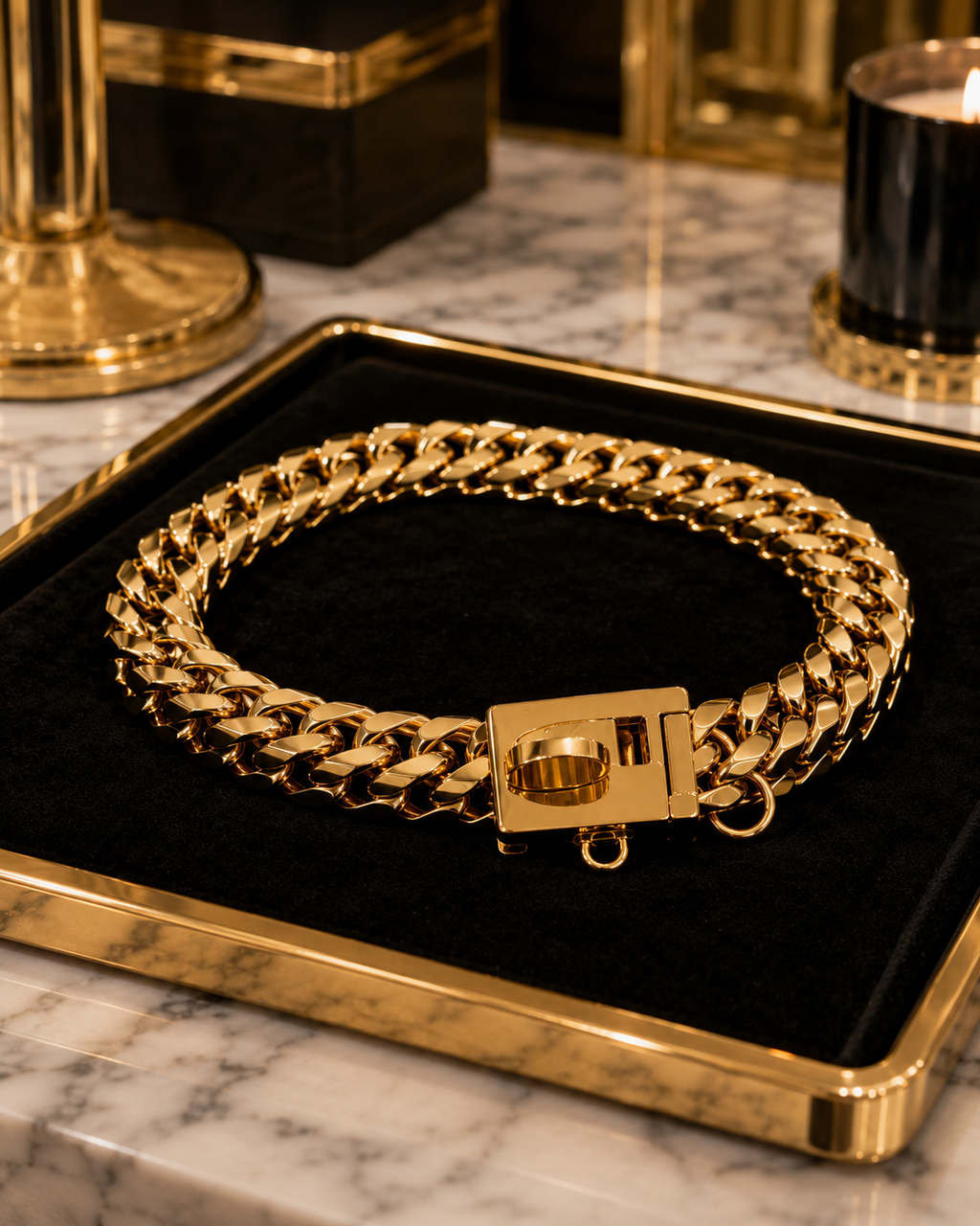 The Monarch Cuban Link Chain Collar