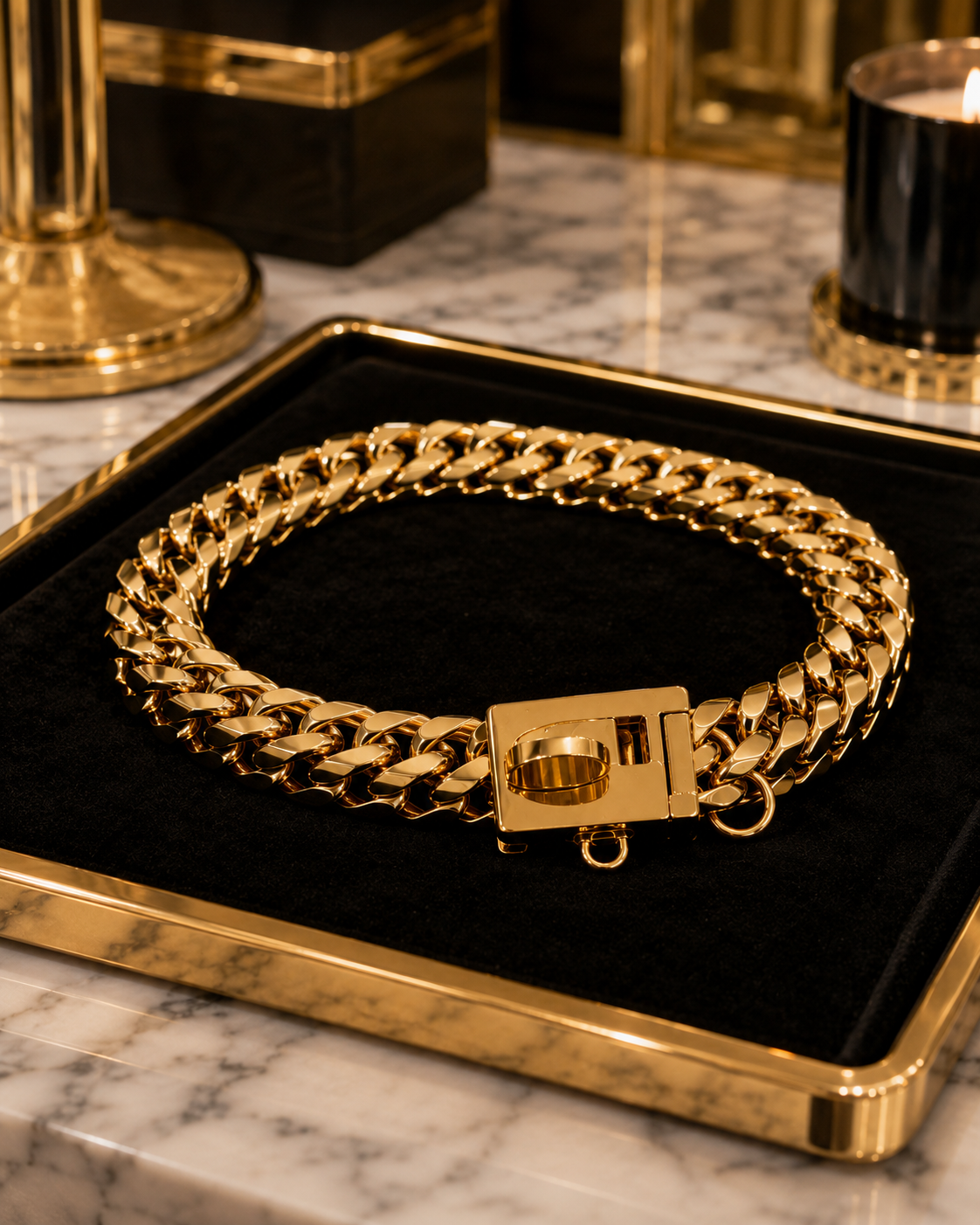 The Monarch Cuban Link Chain Collar