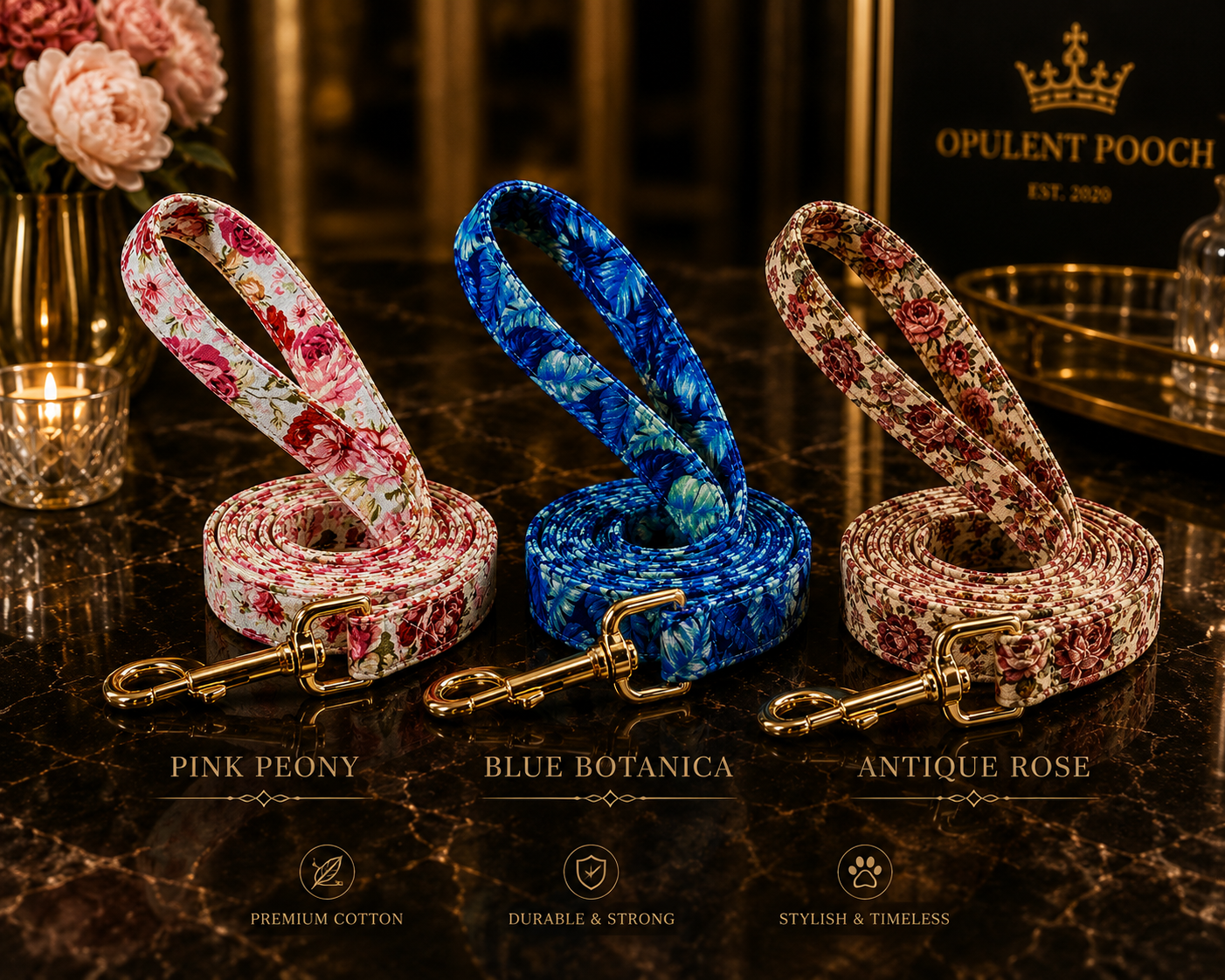 The Floral Heirloom Leash